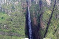 The Jin Bahir waterfall in the Geech Abyss canon in the Simien Mountains in Ethiopia