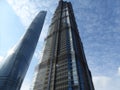 Jin mao and shanghai towers in lujiazui shanghai china