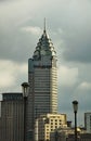Jin Mao Tower Pudong, on a cloudy afternoon