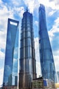 Jin Mao Tower Skyscraper Liujiashui Shanghai China Royalty Free Stock Photo