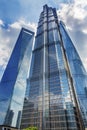 Jin Mao Tower Three Skyscrapers Liujiashui Shanghai China