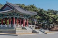 Bronze bell in oriental pavilion