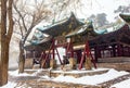 Jinci Memorial Temple(museum) scene. Duiyue archway Royalty Free Stock Photo