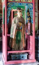 Jinci Memorial Temple(museum) scene. Maidservant coloured clay sculpture at the Saintly Mother hall Royalty Free Stock Photo