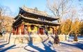 Jinci Memorial Temple(museum) scene. The mirror terrace Royalty Free Stock Photo