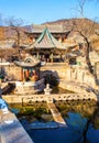 Jinci Memorial Temple(museum) scene. Nanlao Spring. Royalty Free Stock Photo