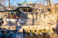 Jinci Memorial Temple(museum) scene. Nanlao Spring. Royalty Free Stock Photo