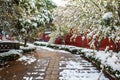 Jinci Memorial Temple(museum) scene-Spring be covered with snow