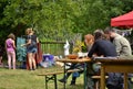 Living Heart Festival held in the area of the open-air museum in Jindrichovice. In the meadow at the mill a meeting of open hearts