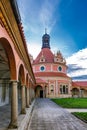 View of the rondel in the garden of the castle Royalty Free Stock Photo