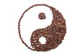 Jing jang of coffee Royalty Free Stock Photo