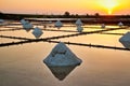 Jing Zhai Jiao Tile- Paved Salt Fields Royalty Free Stock Photo