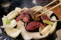 Jingisukan BBQ Royalty Free Stock Photo