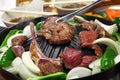 Japanese style lamb barbecue Royalty Free Stock Photo