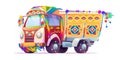 Jingle truck, Indian or Pakistan ornate transport Royalty Free Stock Photo