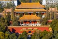 Jingshan Park Drum Tower Beijing China Overview Royalty Free Stock Photo