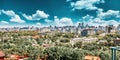 Jingshan Park,panorama above on Beijing city Royalty Free Stock Photo