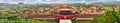 Jingshan Park,panorama above on the Forbidden City, Beijing.