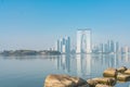 Jinji lake and Suzhou skyline