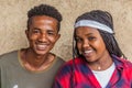 JINKA, ETHIOPIA - FEBRUARY 2, 2020: Local young people in Jinka, Ethiop