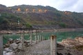 Jinsha river bank pedestrian road