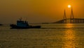 Jintang Bridge in the sunset