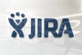 Jira on glossy office wall realistic texture Royalty Free Stock Photo