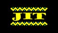 Jit African music style. Transparent Alpha channel. 4K video. Yellow color.