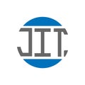 JIT letter logo design on white background. JIT creative initials circle logo concept. JIT letter design