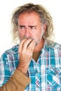 Jittery Man Biting Nails