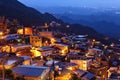 Jiu fen village at night