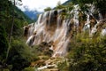 Jiu Zhai Gou, China: Pearl Shoal Waterfall Royalty Free Stock Photo