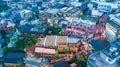 Jiufen Old Street in Taipei Taiwan, Aerial view Jiufen Old Street at night Royalty Free Stock Photo