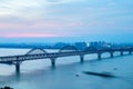Jiujiang yangtze river bridge Royalty Free Stock Photo