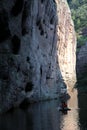 The Jiulong lake and mountain views in Taining,Fujian,China