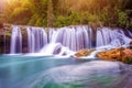Jiulong waterfall in Luoping. Royalty Free Stock Photo