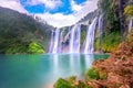 Jiulong waterfall in Luoping. Royalty Free Stock Photo