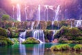 Jiulong waterfall in Luoping. Royalty Free Stock Photo