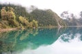 Mirror Lake in Jiuzhaigou National Park of Sichuan China Royalty Free Stock Photo