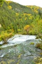 Jiuzhaigou National Park located in the north of Sichuan Province in the southwestern region of China. Royalty Free Stock Photo