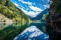 Lake and Trees in Jiuzhaigou Valley, Sichuan, China Royalty Free Stock Photo