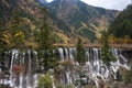 Jiuzhaigou Pearl Beach Waterfall Royalty Free Stock Photo