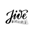 Jive black handwritten isolated word