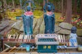 Jizo Daibutsu statues at Seiryu-ji Buddhist temple in Aomori, Japan