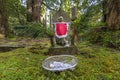 Jizo Statue in Graveyard of Okunoin Cemetery, Koyasan, Japan Royalty Free Stock Photo