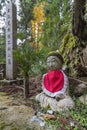 Jizo Statue in Graveyard of Okunoin Cemetery, Koyasan, Japan