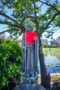 Jizo statue at Shinobazu pond, Ueno, Tokyo, Japan