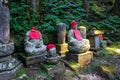Jizo statues Buddhas statues in Kanmangafuchi abyss Nikko Japan Royalty Free Stock Photo