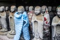 Jizo Statues at Taya Caves near Yokohama, Kanagawa Prefecture, Japan