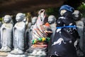 Jizo Statues at Taya Caves near Yokohama, Kanagawa Prefecture, Japan